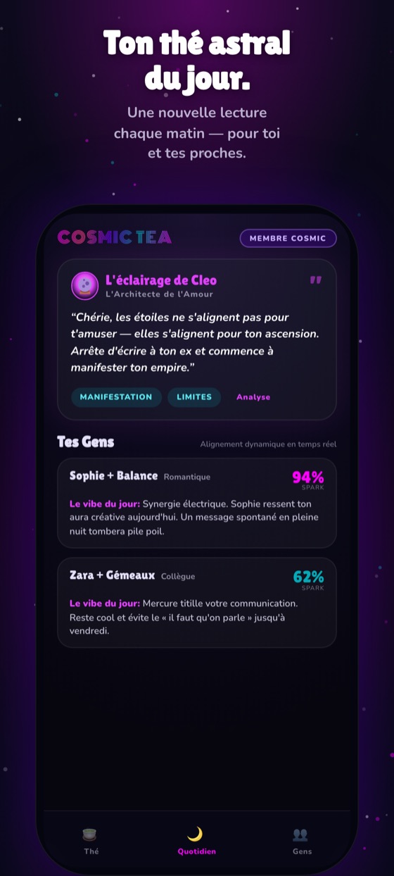 L'écran Thé du jour : les transits d'aujourd'hui et ce qu'ils signifient pour vous.